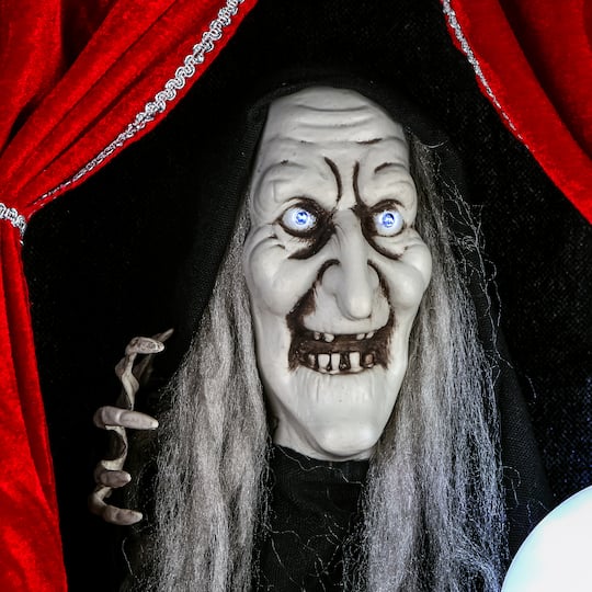 28" Halloween Sound Activated Animated Fortune Teller